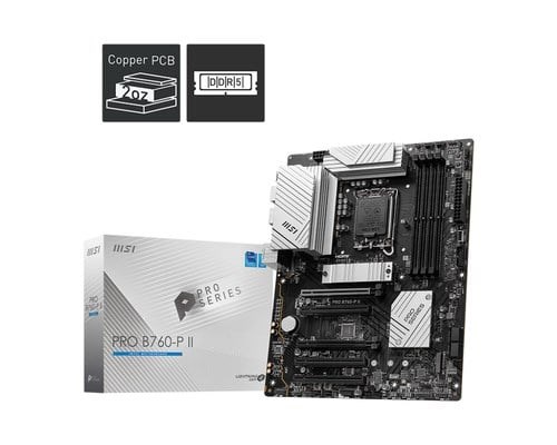 MSI PRO B760-P II DDR5 HDMI-DP PCIE 4.0 1700p ATX