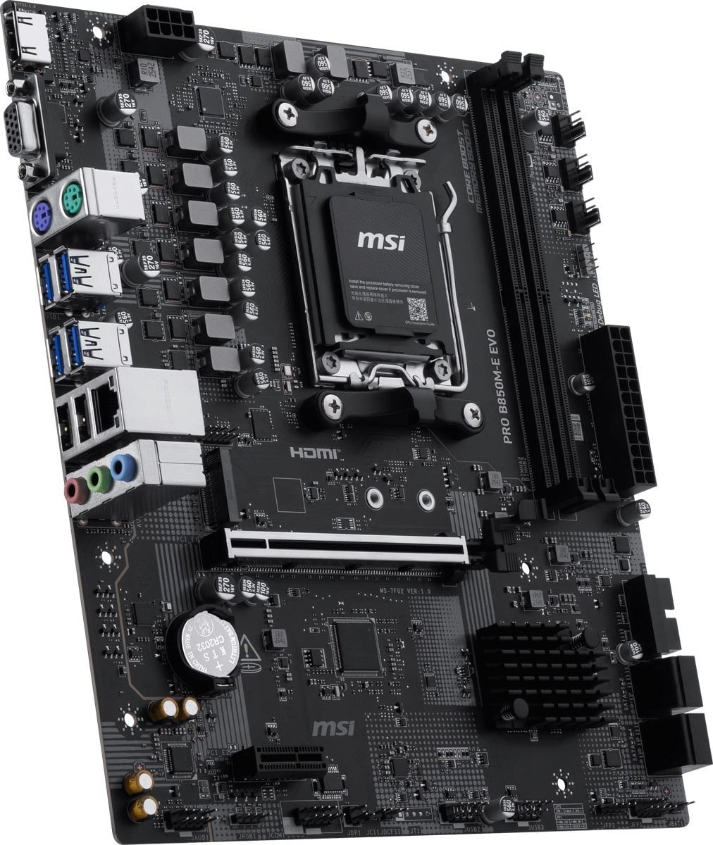 MSI PRO B850M-E EVO DDR5 HDMI-DP PCIE 5.0 AM5 mATX