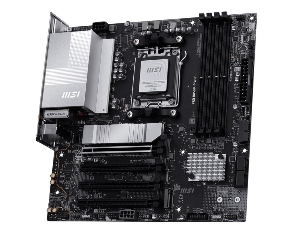 MSI PRO B850M-P WIFI DDR5 HDMI-DP PCIE 5.0 AM5 MATX