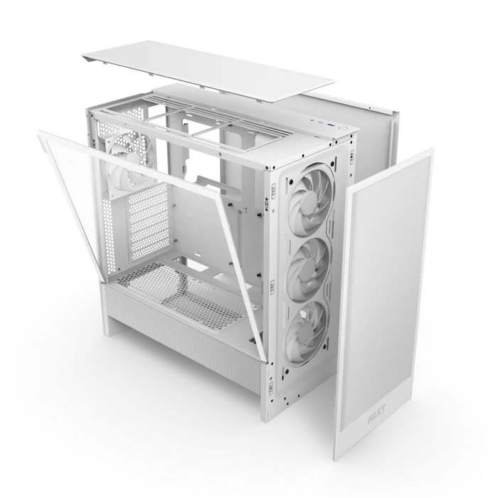 NZXT H5 FLOW 2024 RGB CC-H52FW-R1 Gaming Mid-Tower PC Kasası Beyaz