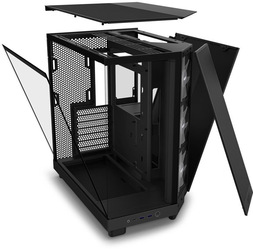 NZXT H6 FLOW CC-H61FB-R1 3-ARGB Fanlı Gaming Mid-Tower PC Kasası