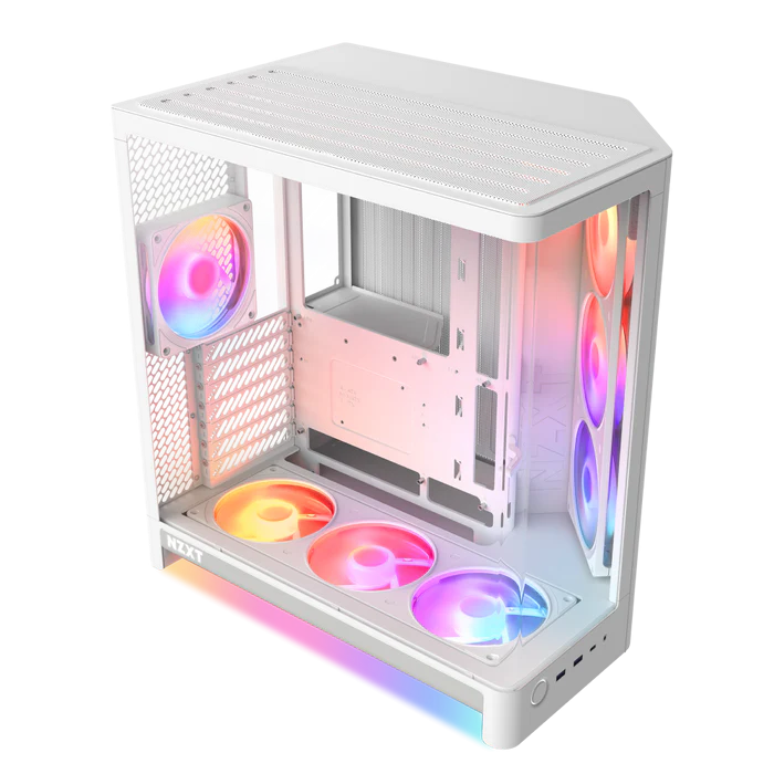NZXT H6 RGB+ CC-H62FW-P1 Dual-Chamber Gaming Mid-Tower PC Kasası Beyaz