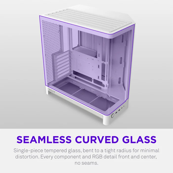 NZXT H6 RGB+ CC-H62FW-P1 Dual-Chamber Gaming Mid-Tower PC Kasası Beyaz