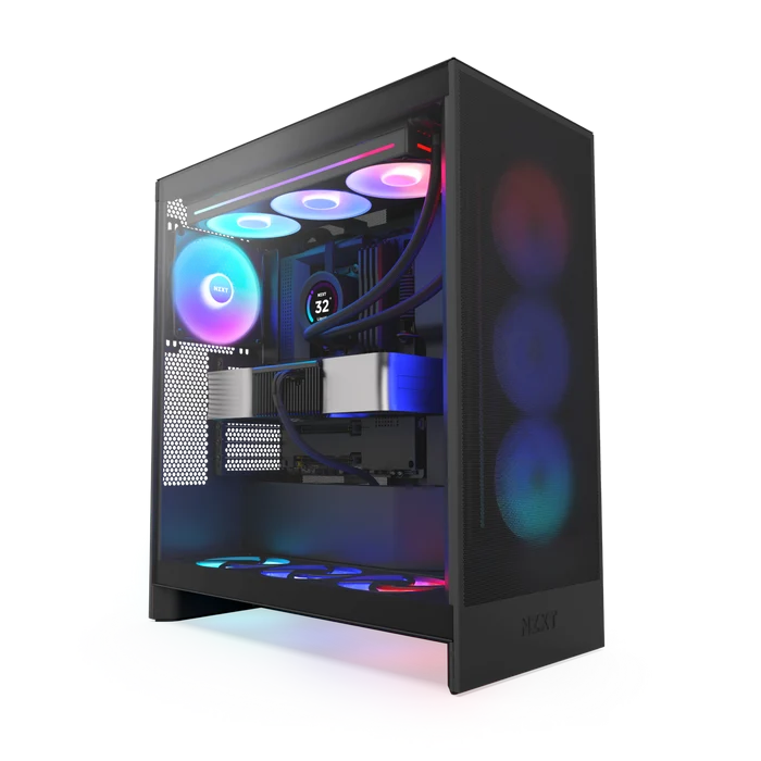 NZXT H7 FLOW 2024 CM-H72FB-R1 RGB Gaming EATX PC Kasası