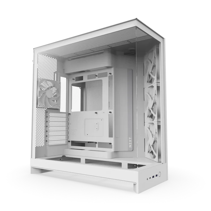 NZXT H9 FLOW 2025 CM-H92FW-01 Gaming Mid-Tower PC Kasası Beyaz