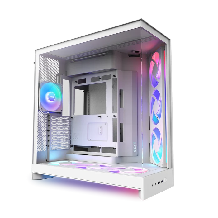 NZXT H9 FLOW RGB 2025 ARGB CM-H92FW-P1 Gaming Mid-Tower PC Kasası Beyaz