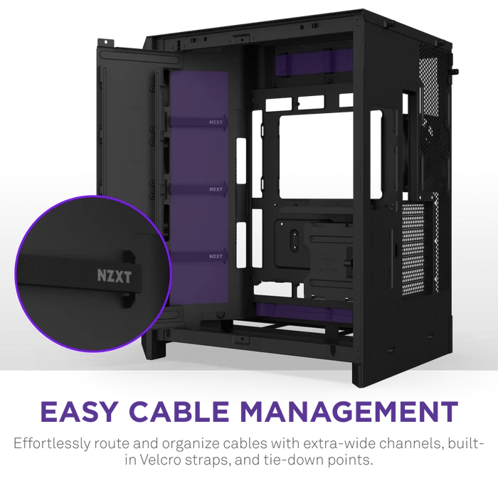 NZXT H9 FLOW RGB 2025 CM-H92FB-R1 Dual Chamber Gaming EATX PC Kasası