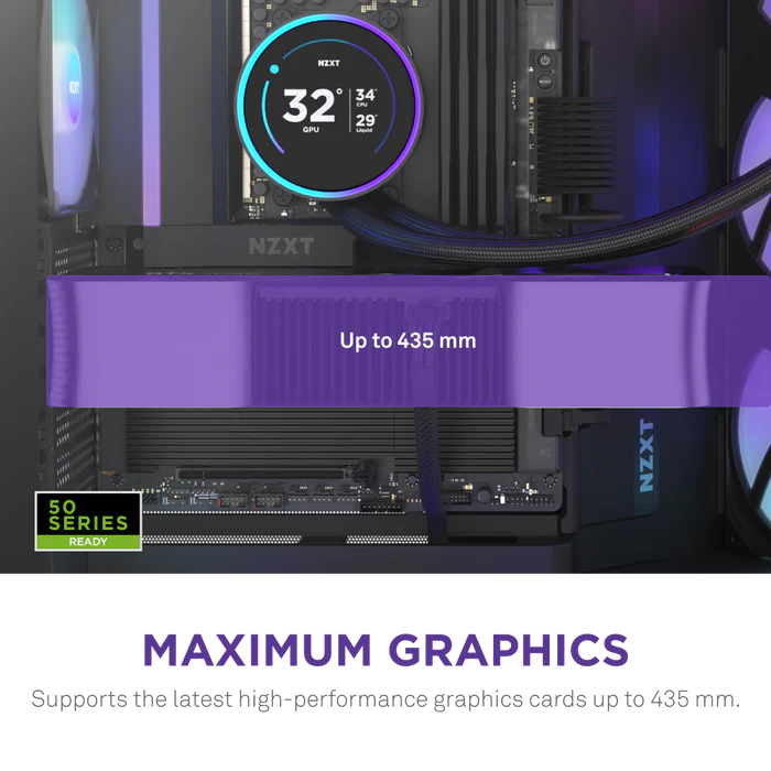 NZXT H9 FLOW RGB 2025 CM-H92FB-R1 Dual Chamber Gaming EATX PC Kasası