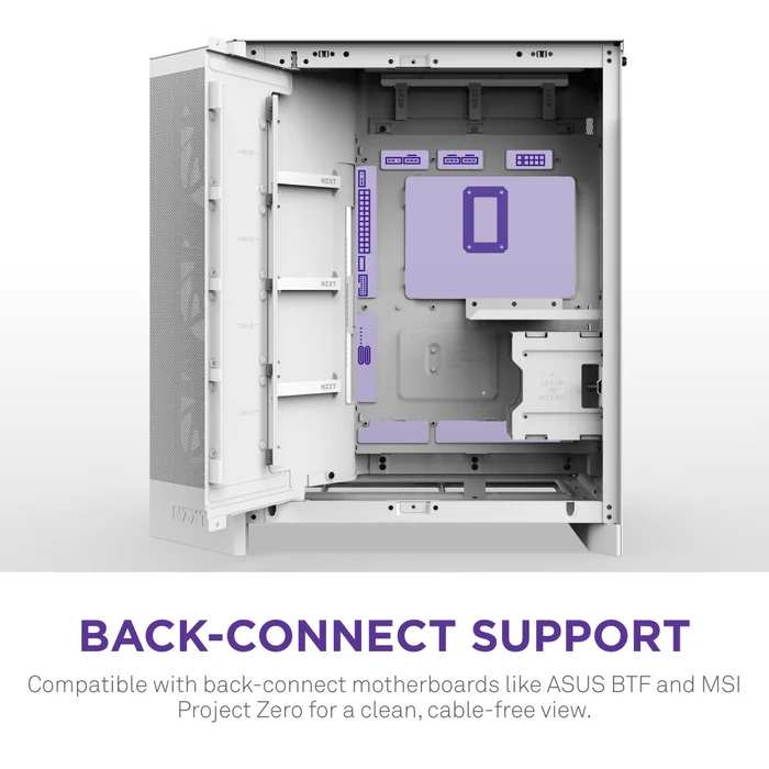 NZXT H9 FLOW RGB 2025 CM-H92FW-R1 Gaming Mid-Tower PC Kasası Beyaz