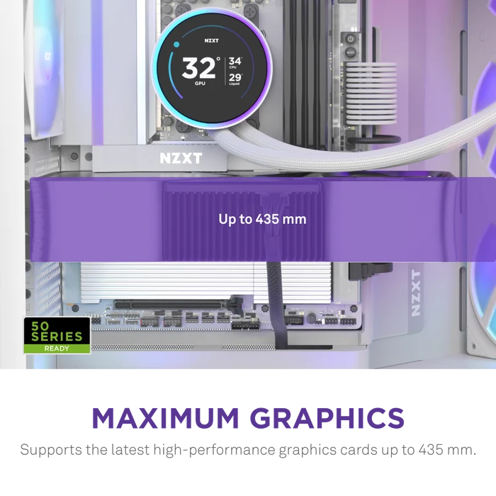 NZXT H9 FLOW RGB 2025 CM-H92FW-R1 Gaming Mid-Tower PC Kasası Beyaz