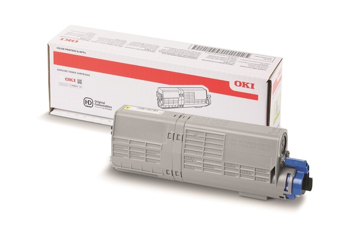 OKI C532 / MC573 Sarı Orijinal Yüksek Kapasiteli Toner Kartuşu (6.000 Sayfa) - 46490605