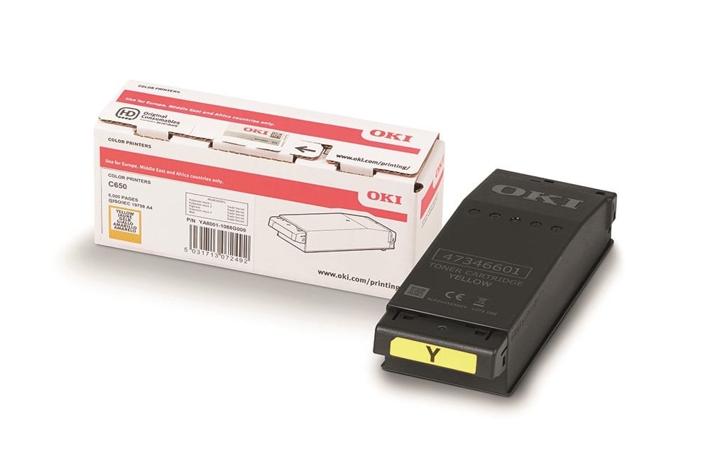 OKI C650 / C651 Sarı Orijinal Toner Kartuşu (6.000 Sayfa) - 9006129