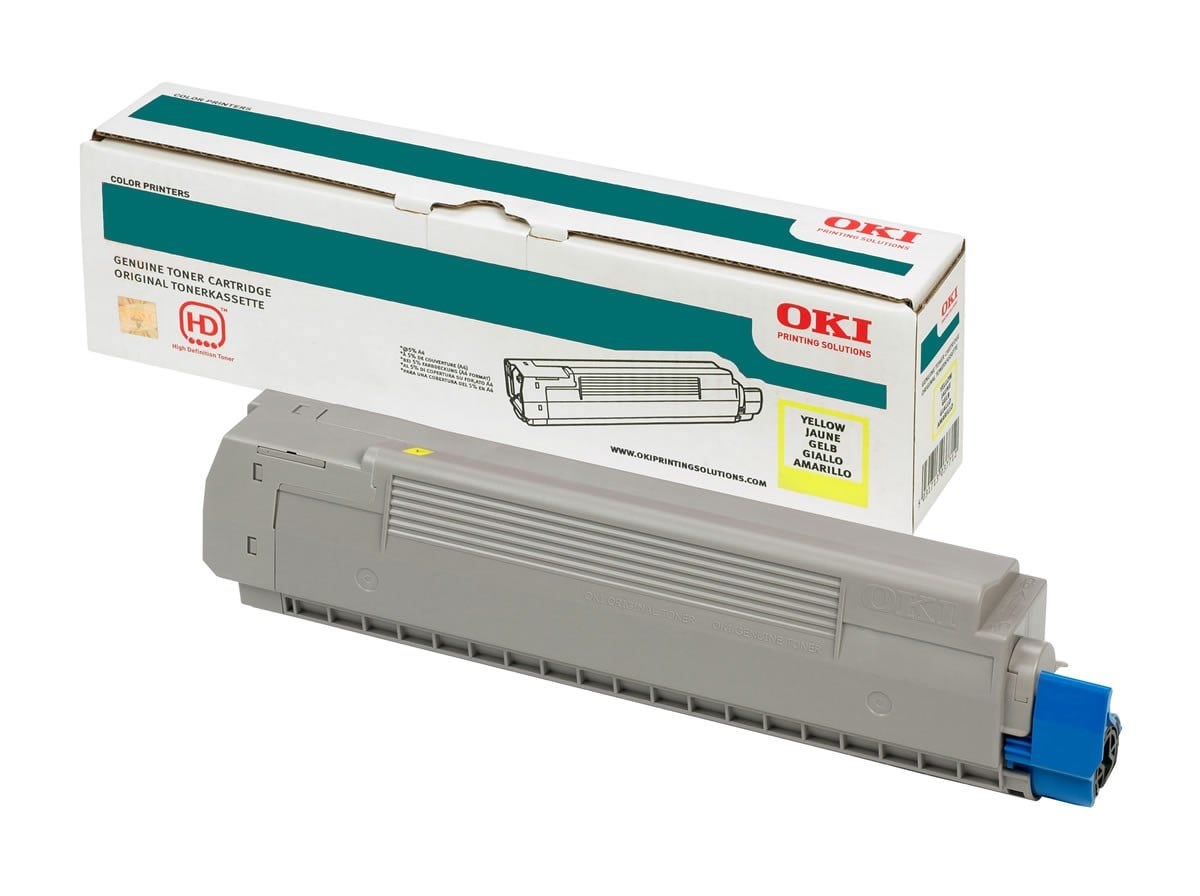 OKI MC760/MC770/MC780 Sarı Orijinal Toner Kartuşu (Yellow Toner Cartridge)
