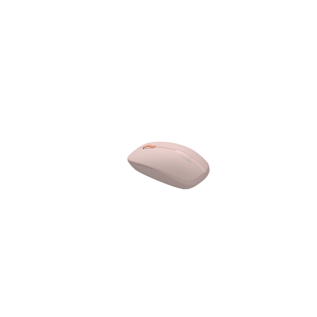 PHILIPS SPK7418P, Pembe, USB Nano 2,4Gh ve Bluetooth Kablosuz, 1600dpi, Optic, 3 Tuşlu, Sessiz Click, Mouse