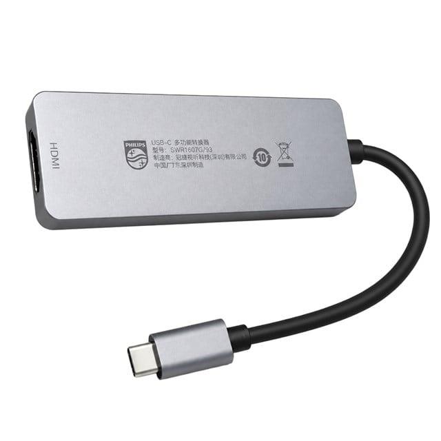 Philips SWR1607G/93 TYPE-C 4'ü 1 Arada Çok Fonksiyonlu Dönüştürücü Hub