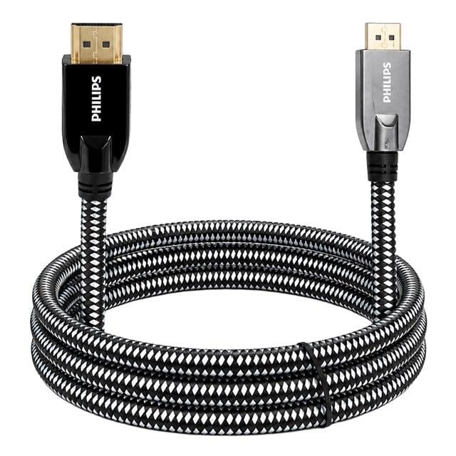 Philips SWR3139W/93 2 Metre 8K 60Hz DisplayPort 1.4 Kablo Premium Örgülü Zırhlı
