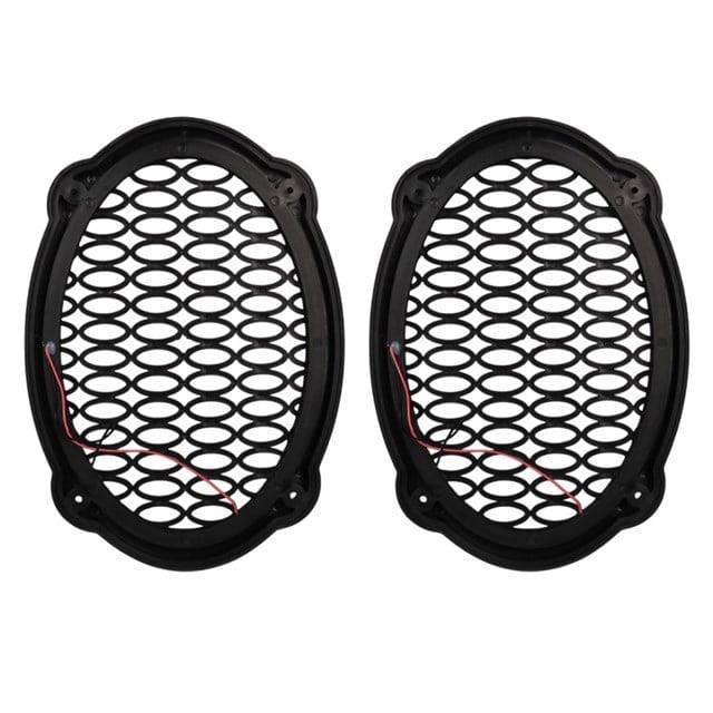Poke PK-5052 Oval Hoparlör Kapağı Turuncu LED Sabit (2'li Paket)