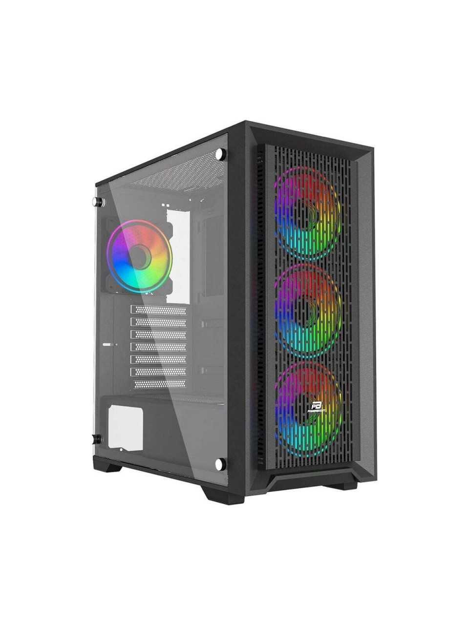 POWERBOOST 650W 80+ BRONZE PB-P705B 4-ARGB Fanlı Gaming Mid-Tower PC Kasası