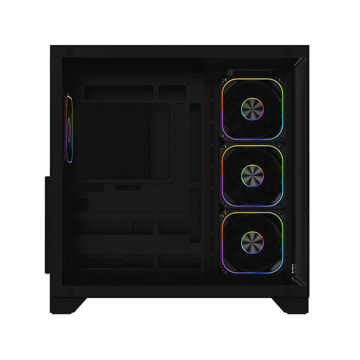 POWERBOOST 750W 80+ BRONZE PB-C9025B 4-ARGB Fanlı Gaming Mid-Tower PC Kasası