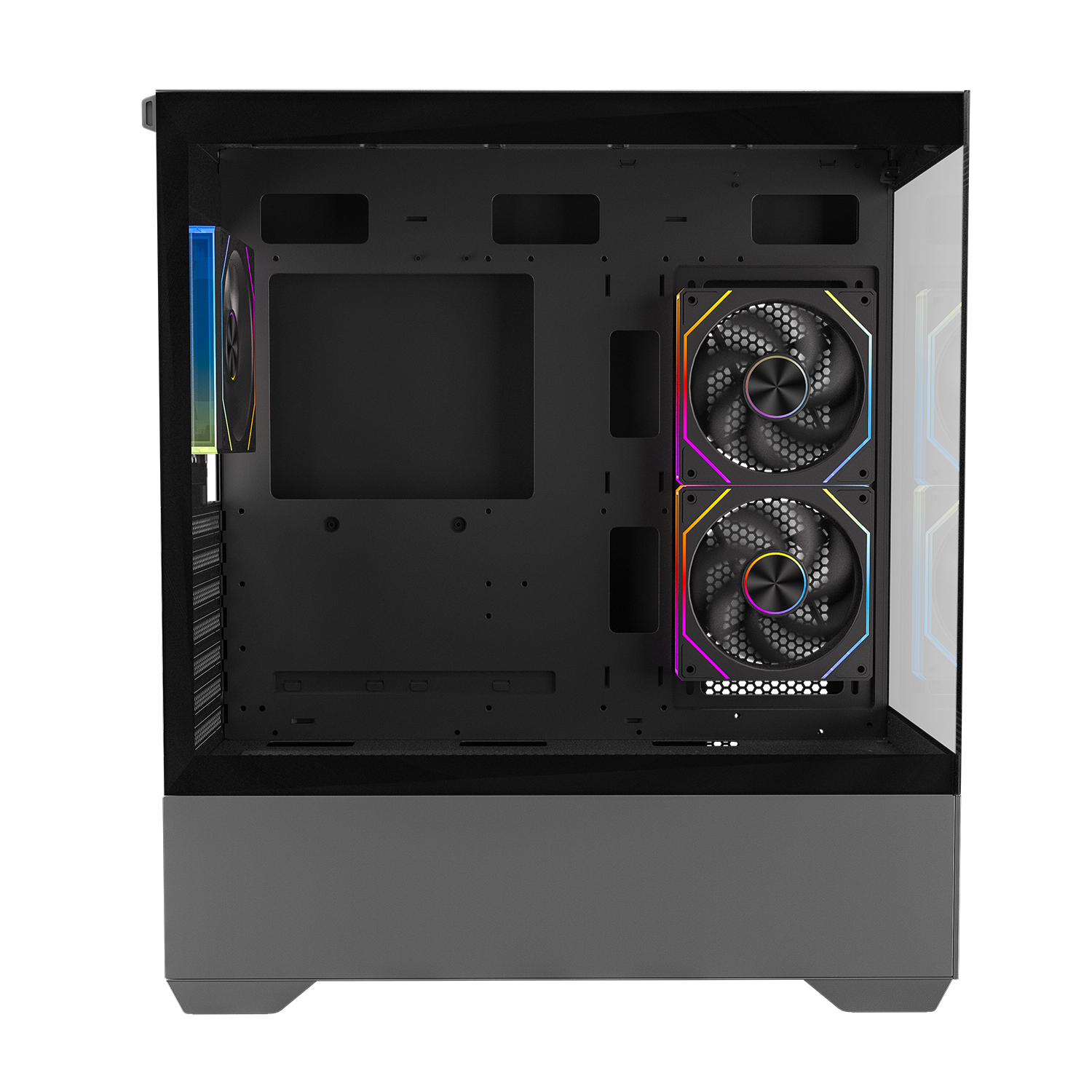POWERBOOST 750W 80+ BRONZE PB-J9031B 3-ARGB Fanlı Gaming Mid-Tower PC Kasası