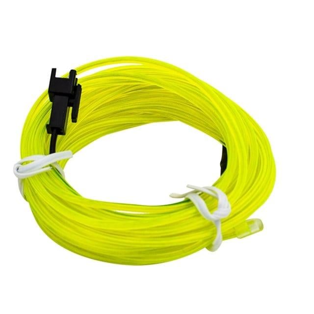 Powermaster 5 Metre 5 Volt USB Adaptörlü Neon Parlak (Florasan) Yeşil İp Aydınlatma PM-6083