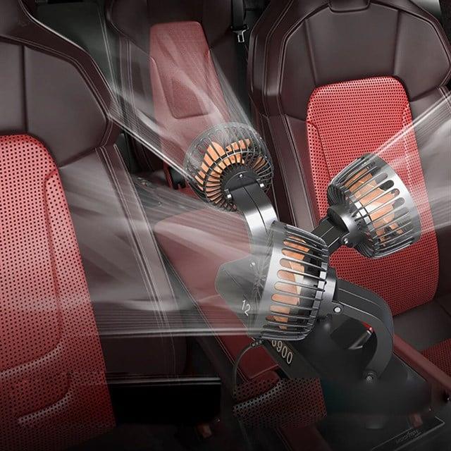 Powermaster FAN40 Araç İçi Vantilatör Fanı 12 Volt Çakmaklık Girişli 3 Başlıklı 360 Derece