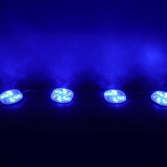 PowerMaster PM-14698 12 Volt 3 Watt Mavi Yanıp Sönen Çakar 6565-2835 Modül Led 65x65x12mm