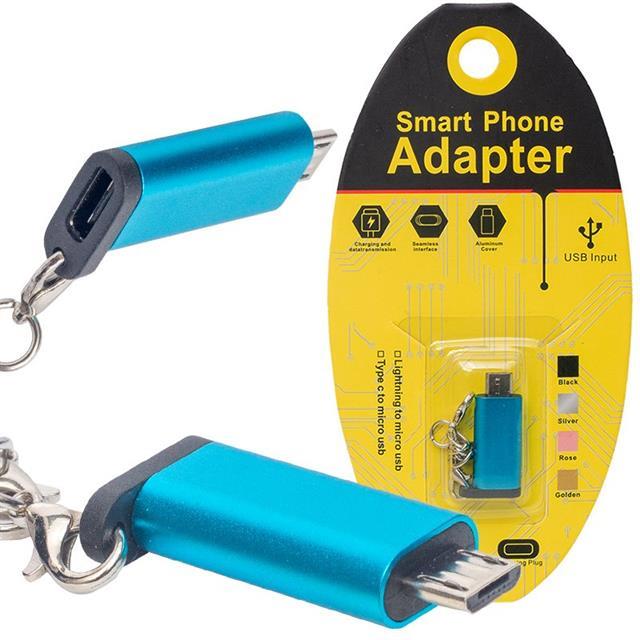 PowerMaster PM-18310 Type-C to Micro USB OTG Çevirici Aparat Anahtarlıklı