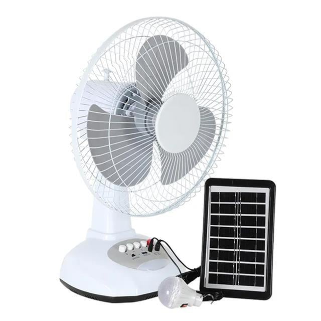 PowerMaster PM-22009 3 Kademeli Şarjlı - Solarlı Fan Vantilatör Ampul - Ledli - Powerbank