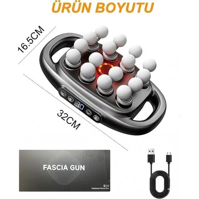 Powermaster PM-29677 16 Başlıklı Ultra Geniş Alanlı Selülit ve Derin Doku Masaj Aleti