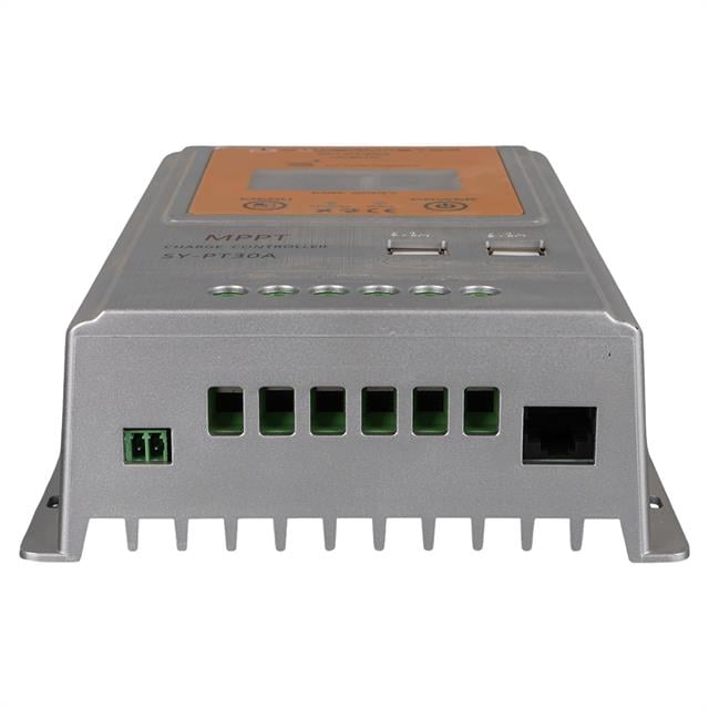 Powermaster PM-PT30A 12V-24V 30 Amper MPPT 4 USB'li Dijital Alüminyum Kasa Solar Şarj Regülatörü
