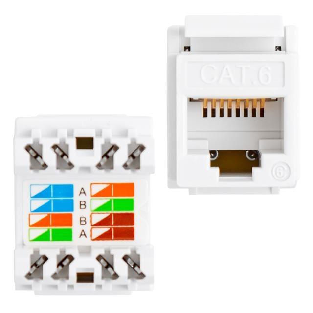 Powermaster Rj45 Cat6 Şase 180 Derece Keystone Jack PM-9993