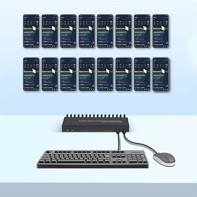 Powermaster US1016 Profesyonel 16 Port USB Çoklu Kontrol ve Senkronizasyon Cihazı