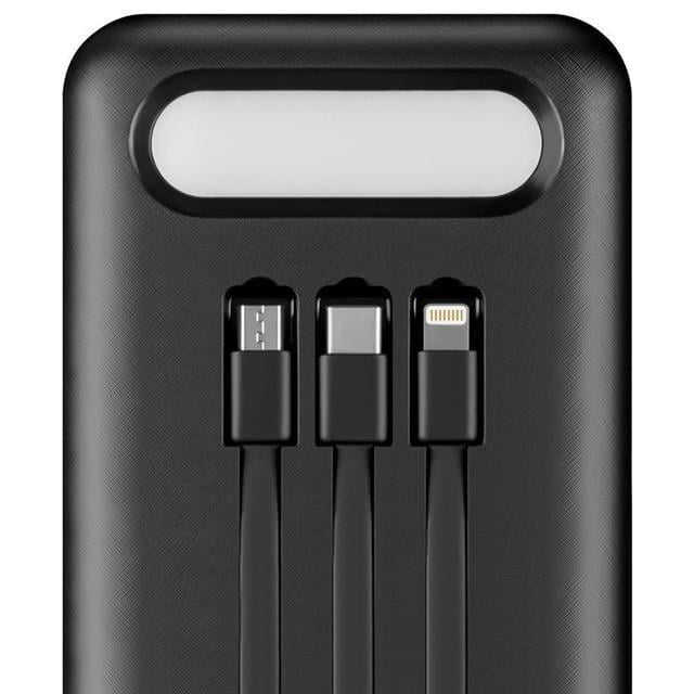 Powerway TX80 80.000mAh Kablolu Dijital Göstergeli Gerçek Fener Işıklı Kamp Siyah Powerbank