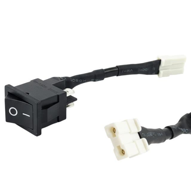 R13-0 2 Pin Siyah Soketli Yükseltici Anahtarı - 6A 250V (19x13mm)