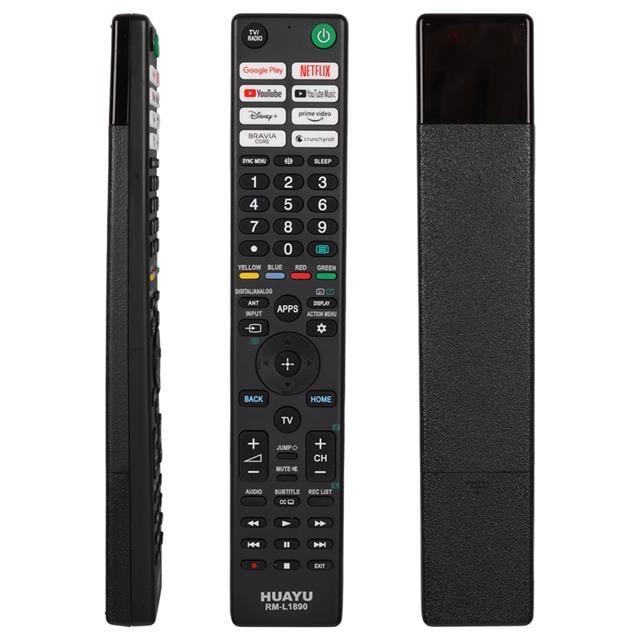 RM-L1890 Sony Netflix Youtube Prime Video Google Play Disney+ Tuşlu LCD Led TV Kumanda