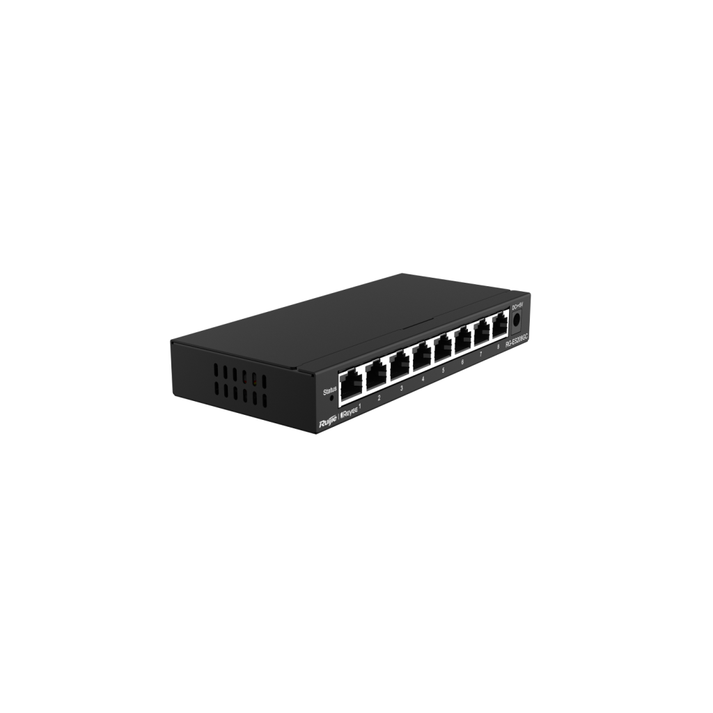 RUIJIE REYEE RG-ES208GC  8 Port GigaBit , Colud Yönetilebilir Switch  Metal Kasa