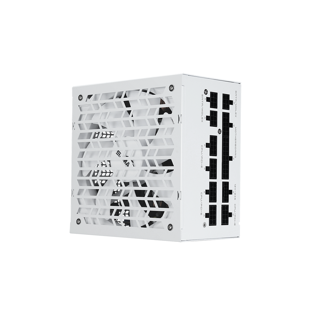 SAMA G1000, 1000W, White, 80+ Gold, Cybenetics Certified, Full Modüler, PCIE 5.1, ATX3.1, Beyaz, GAMING, ATX, Power Supply (PSU)