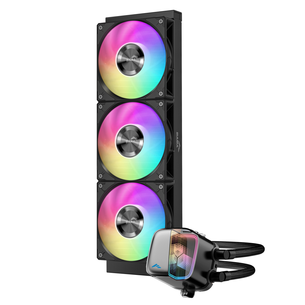 SAMA L70-360BK, Black, 360mm, 3x120mm ARGB Fan, CPU Sıvı Soğutma