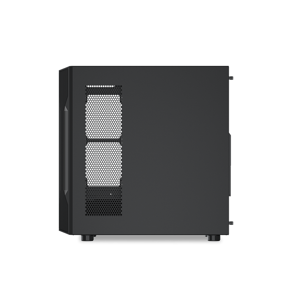 SAMA S40BK Black, H700BK 700W, 80 PLUS, Tempered Glass Panel, Mesh Ön Panel, Type-C, 4x120mm ARGB Fan, ATX, GAMING KASA