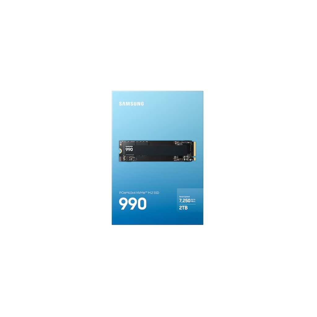 SAMSUNG MZ-V9V2T0BW, 990 , 2TB, 7150/6450, Gen4, NVMe PCIe M.2 2280, SSD (Türkiye Distribütörü Garantili)