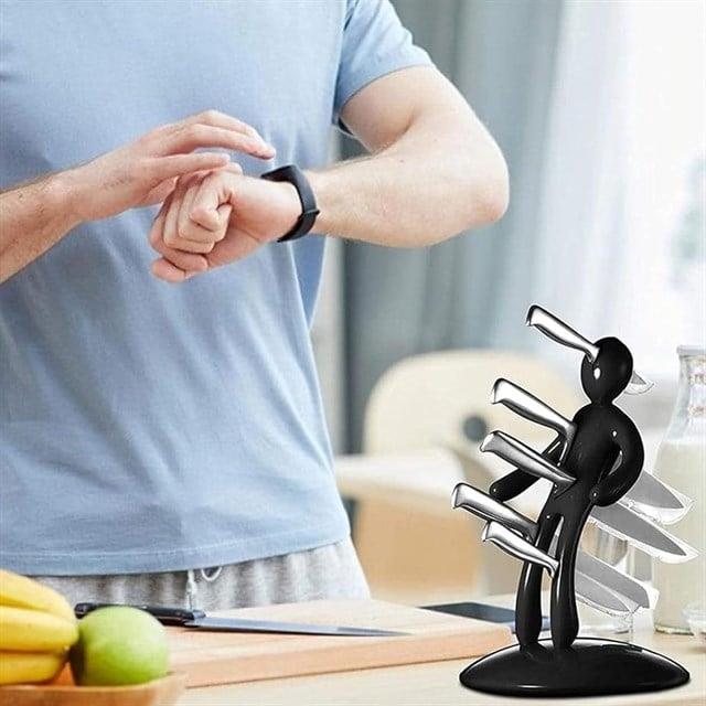 Sunup SN-29170 Siyah Çok Amaçlı Mutfak Tezgah Üstü Bıçak Tutucu Stand Organizer