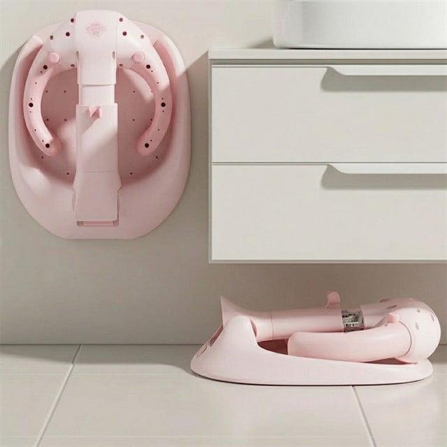Sunup SN-29260 Pembe Bebek Banyo Yardımcısı - Boy Ayarlı ve Ayaklı Yıkama Standı