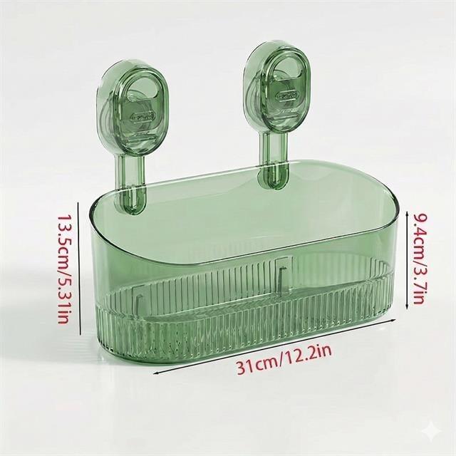 Sunup SN-29266 Vantuzlu Şeffaf Banyo Mutfak Rafı Organizer
