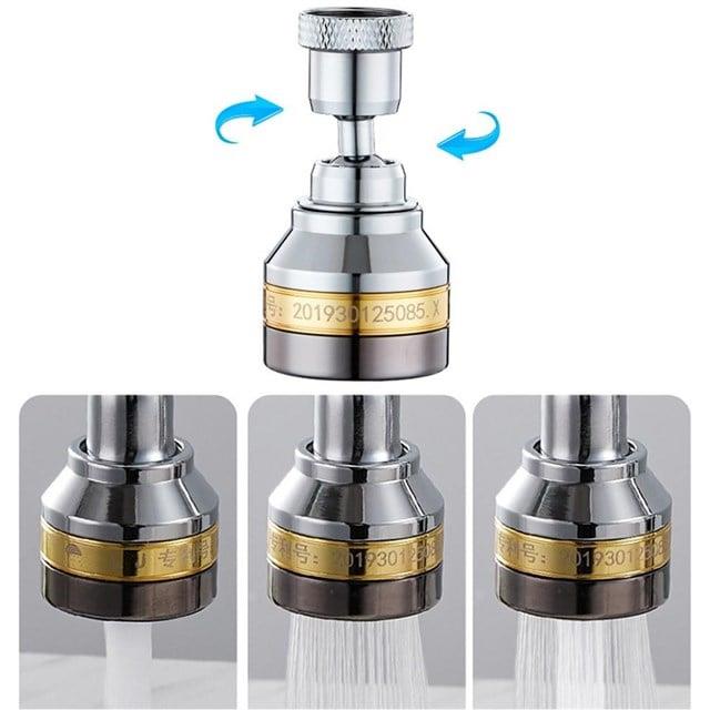 Sunup SN-29319 Üç Kademe Hız Ayarlı Su Akış Kontrollü Musluk Başlığı