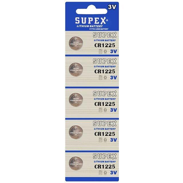 Supex CR1225 3 Volt Lityum Pil 5'li Paket