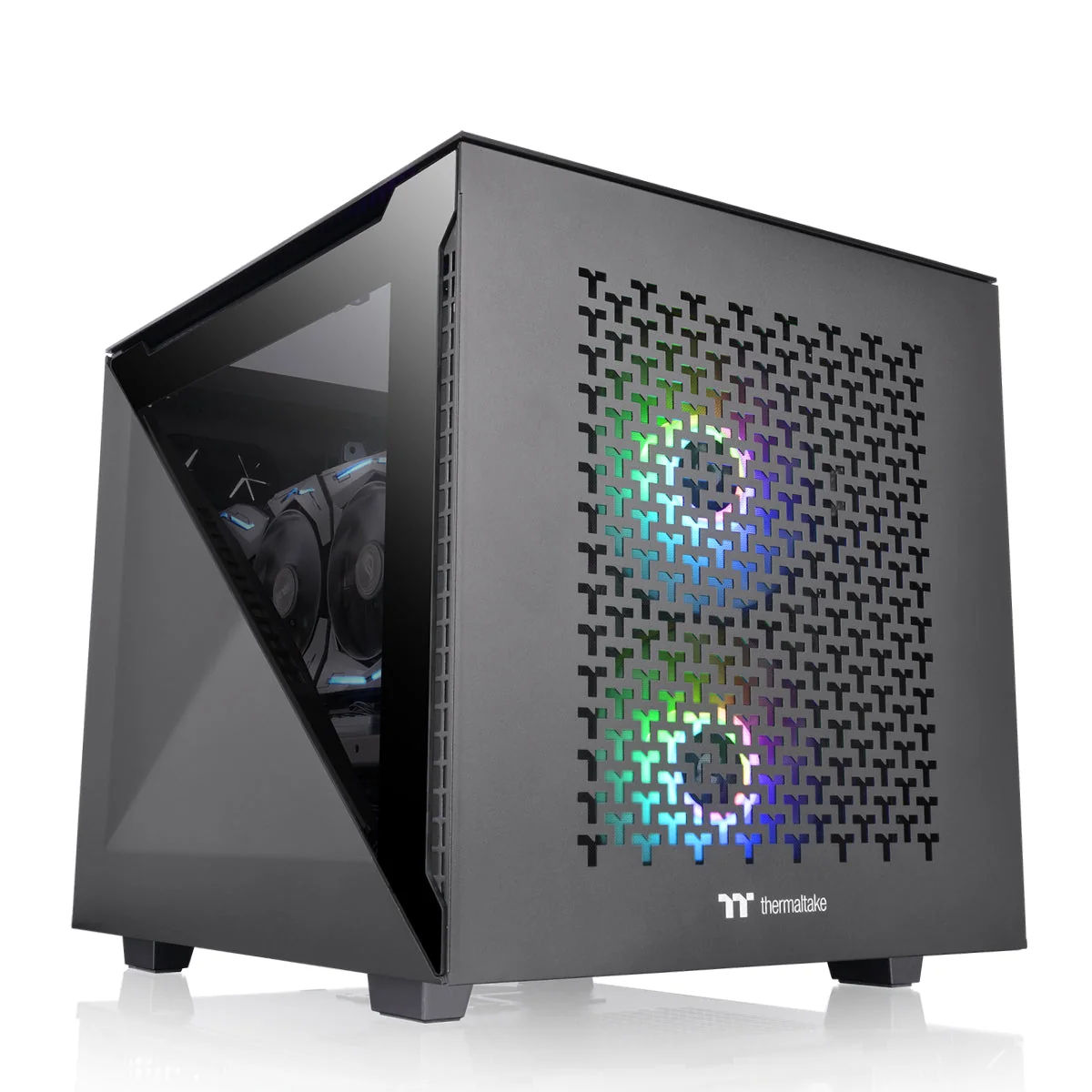 THERMALTAKE  DIVIDER 200 TG AIR CA-1V1-00S1WN-01 1-20CM Fanlı Gaming Mini ITX PC Kasası