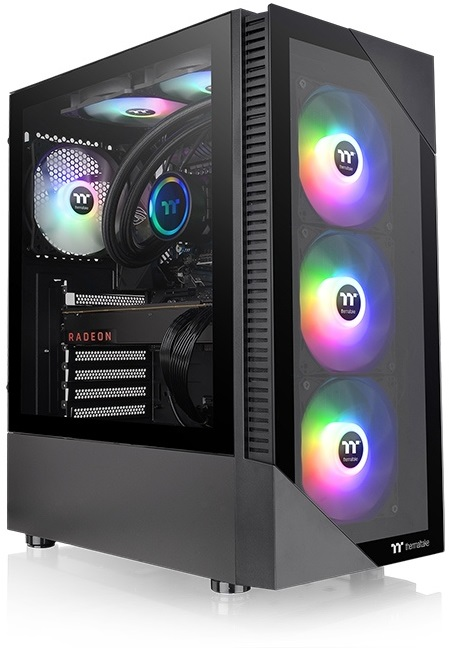 THERMALTAKE 650W 80+ View 200 TG CA-3X3-65M1WE-00 4-ARGB Fanlı Gaming Mid-Tower PC Kasası