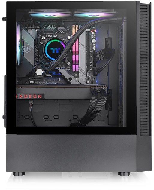 THERMALTAKE 650W 80+ View 200 TG CA-3X3-65M1WE-00 4-ARGB Fanlı Gaming Mid-Tower PC Kasası