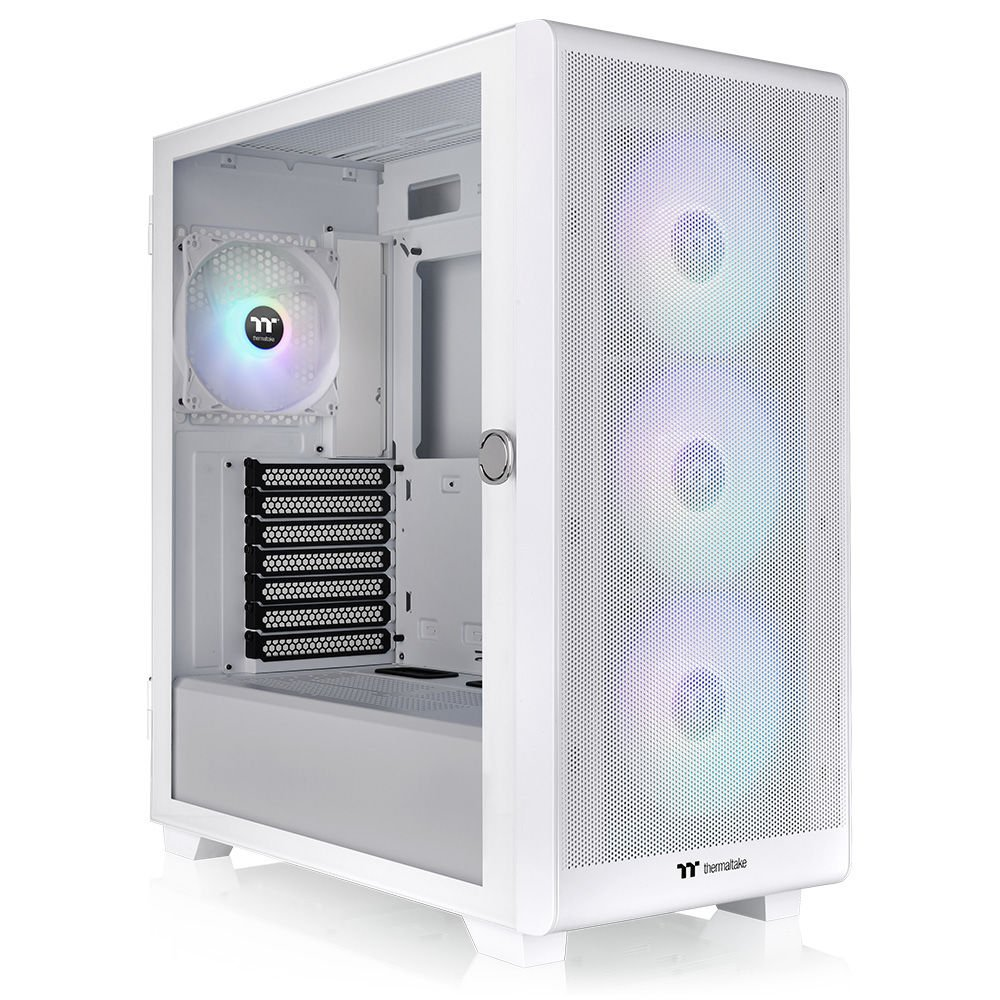 THERMALTAKE 750W 80+ BRONZE S250 CA-3Y6-75M6WE-00 4-ARGB Fanlı Gaming Mid-Tower PC Kasası Beyaz